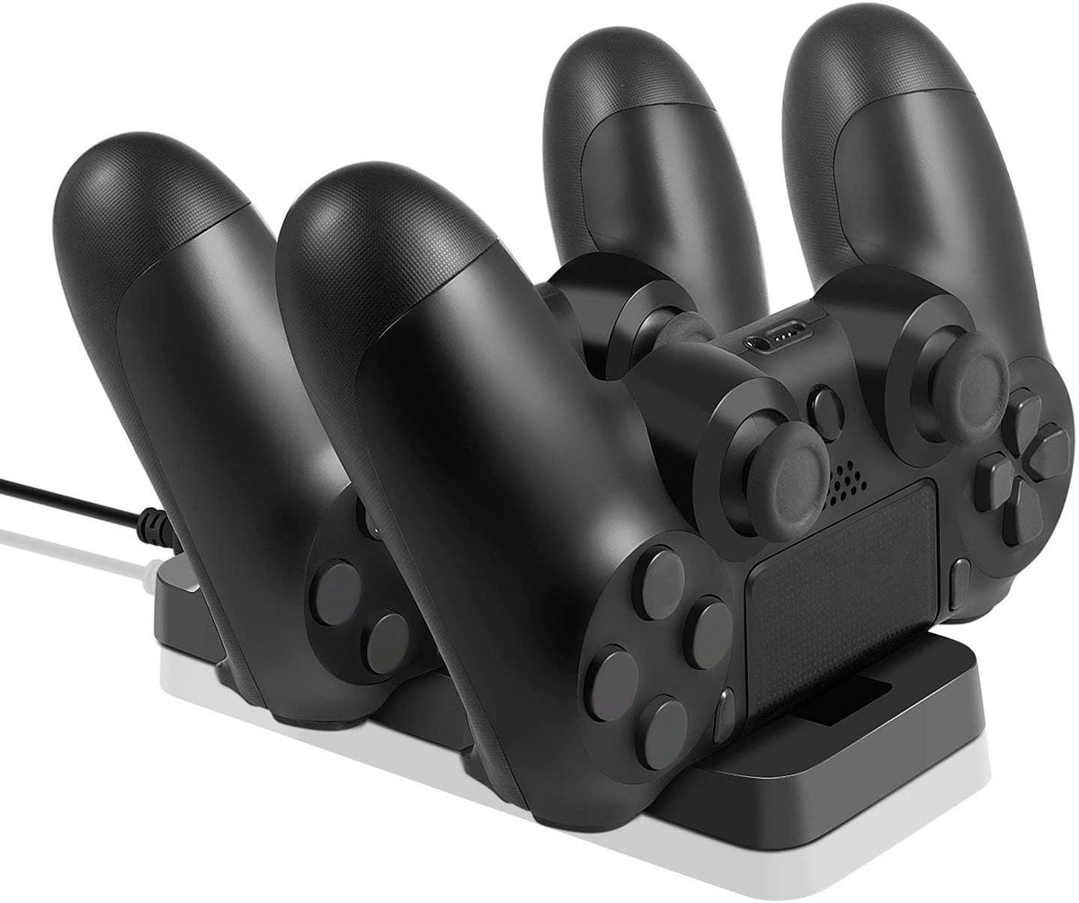 Base Dock Cargador Doble para Mandos Gamer P4, Slim y Pro – Soporte Organizador con Protección de Sobrecarga