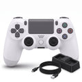 Kit Gamer Pro Inalámbrico para P4: Control Bluetooth - Base Dock de Carga Doble - Cable Reforzado 2M
